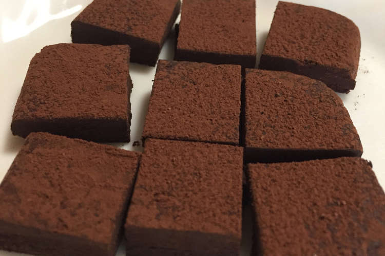 純ココアで作る生チョコ風 レシピ 作り方 By プリプリん クックパッド