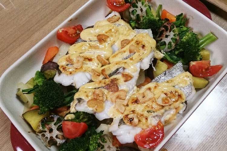 鱈と彩り温野菜の幸せご馳走グリル レシピ 作り方 By すーちゃんママ クックパッド 簡単おいしいみんなのレシピが350万品