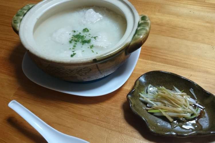 とっても簡単本格あっさり中華粥 レシピ 作り方 By あさふむ クックパッド 簡単おいしいみんなのレシピが352万品