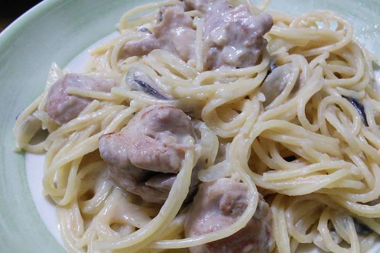 鶏肉ときのこの豆乳クリームパスタ レシピ 作り方 By じゅにまる クックパッド