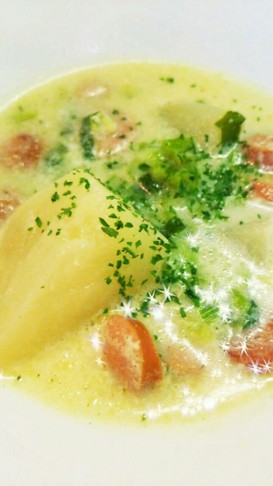 かぶが主役のかんたんミルクスープ♡