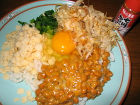ガッツリ納豆丼
