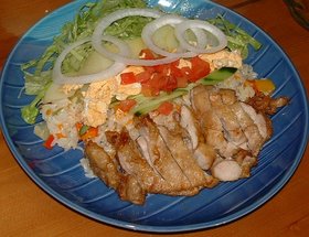 シンガポール海南ライス風
