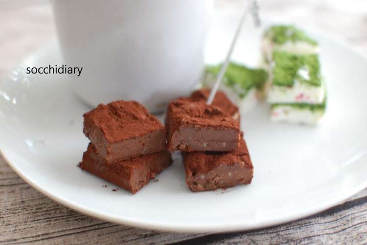 話題レシピ 豆腐 チョコレート生チョコ レシピ 作り方 By 栄養士そっち クックパッド