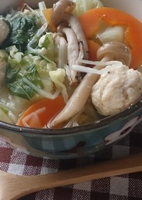 おからの鶏だんごスープ