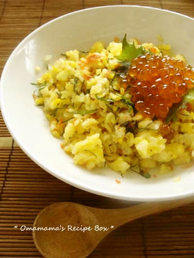 美味!鮭といくらの親子チャーハン
