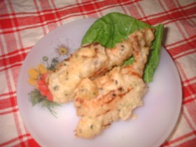 お弁当のおかず♪ちくわINえび天~♪