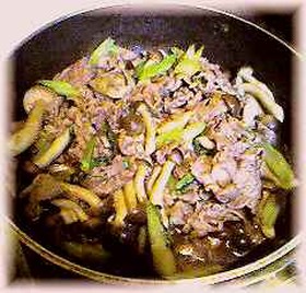 牛肉とセロリのきんぴら