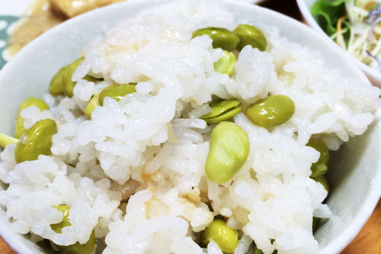 簡単 白だしで枝豆炊き込みごはん レシピ 作り方 By みゅう クックパッド 簡単おいしいみんなのレシピが353万品