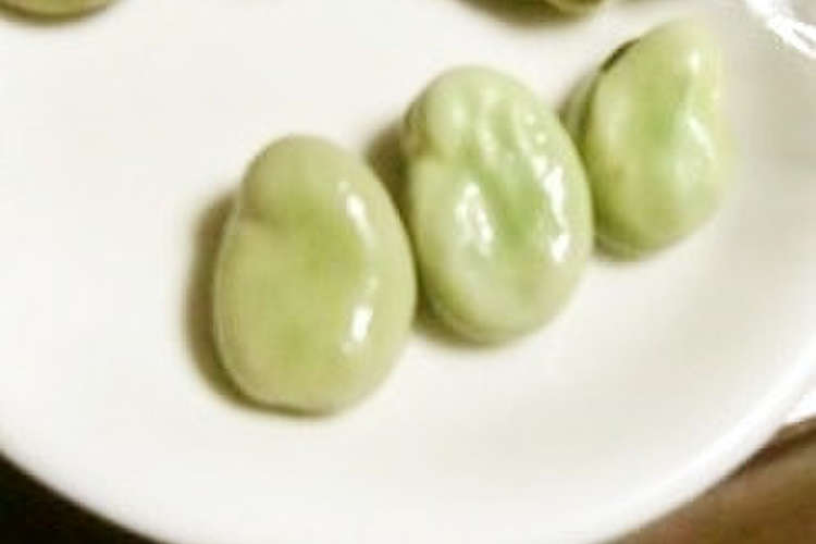 オリーブオイルと塩でゆでる 丸ごとそら豆 レシピ 作り方 By 小世界 クックパッド