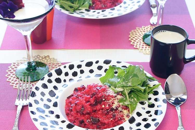 真っピンクなビーツのチーズリゾット レシピ 作り方 By Haruko H クックパッド 簡単おいしいみんなのレシピが364万品