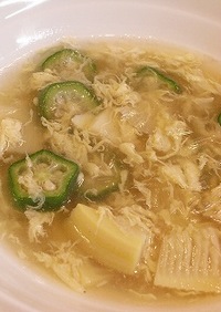 筍のかき玉スープ