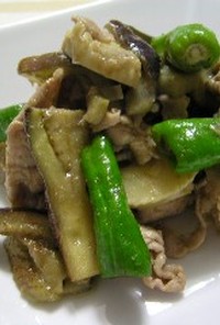 豚肉と野菜のグリーンカレー炒め