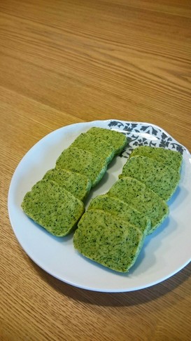 サクサク!甘さ控えめ小松菜クッキー♪