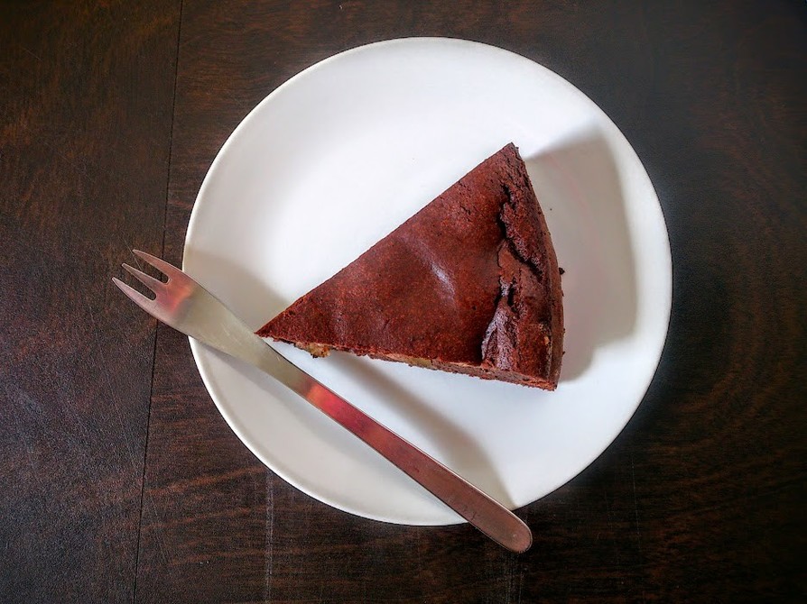 林檎コンポート☆豆腐のチョコレートケーキの画像