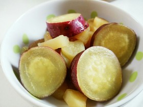 炊飯器で簡単!さつまいものリンゴ煮