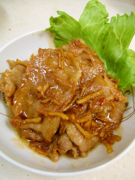 我が家の豚の生姜焼き