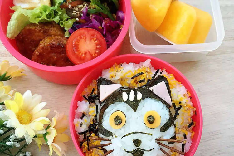 怪盗山猫のキャラ弁 レシピ 作り方 By いっちいicchi クックパッド 簡単おいしいみんなのレシピが357万品