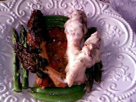 春の味覚♪モリーユ:アミガサタケの肉詰め