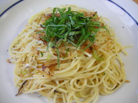 ねぎと桜えびのパスタ*レモンバター風味