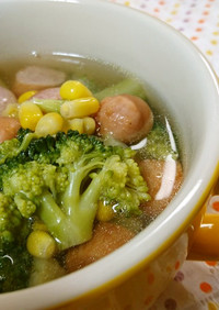冷凍ブロッコリーの時短スープ☆