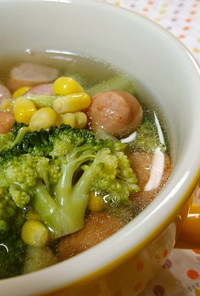冷凍ブロッコリーの時短スープ☆