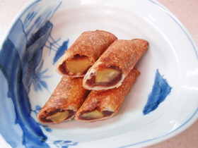 あんこと栗の簡単おかし