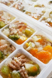 離乳食中期～！簡単作り置き野菜スープ