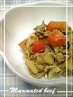 ☆簡単☆牛肉のもっとさっぱりマリネ