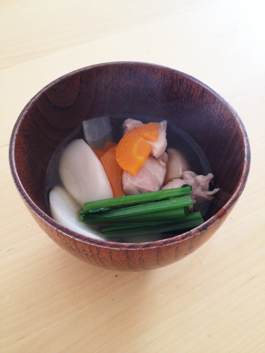 トックで代用！関東風のお雑煮の画像