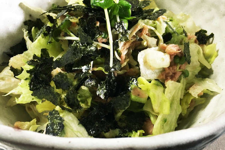 レタスとツナ缶和風サラダ レシピ 作り方 By Sachiko3w クックパッド 簡単おいしいみんなのレシピが356万品