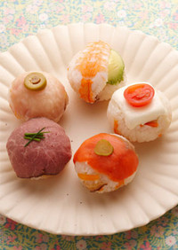 洋風食材でつくる絢爛豪華な手まり寿司