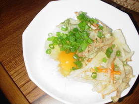 かき揚げ丼 ON THE 卵