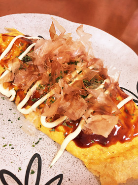 簡単♪ちりめんじゃこと納豆のとん平焼き