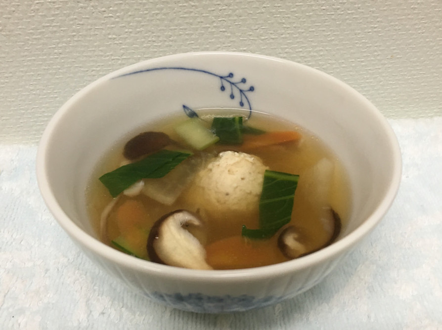 簡単♪ 鶏団子の中華春雨スープ 10分の画像