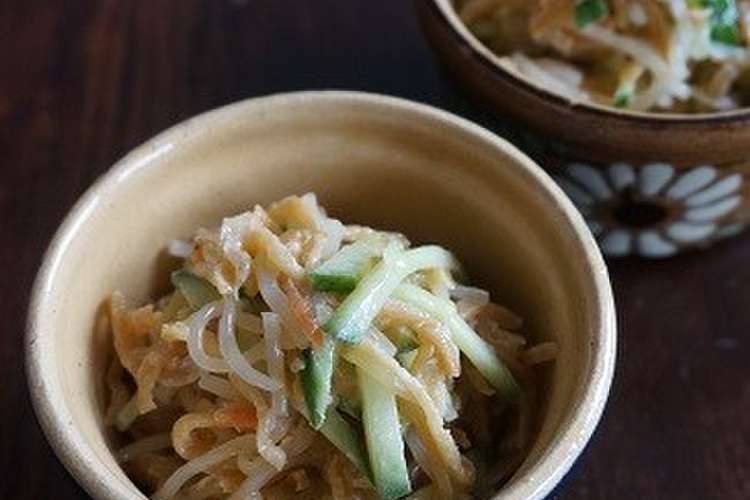 リメイク 切り干し大根の煮物で春雨サラダ レシピ 作り方 By 虹色キッチン クックパッド