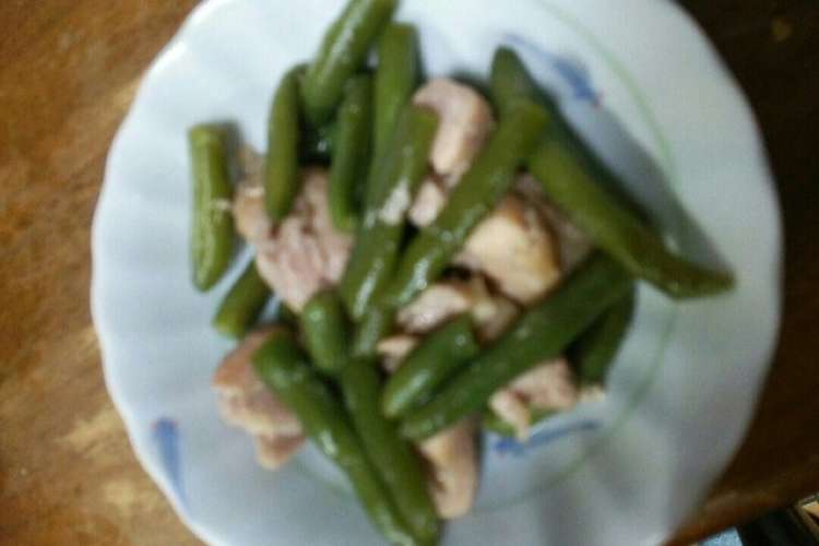 の 煮物 いんげん