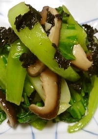 青梗菜の中華磯辺和え