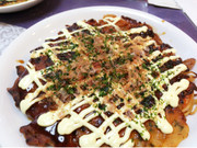 残った焼きそば モダン焼き風の写真