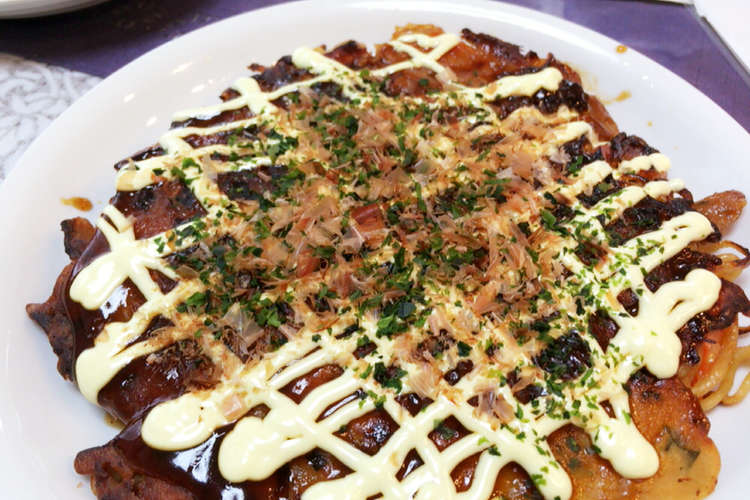 残った焼きそば モダン焼き風 レシピ 作り方 By ミキティる クックパッド