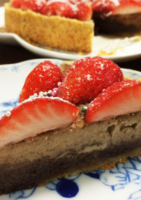 QC☆苺のチョコレートタルトケーキ 