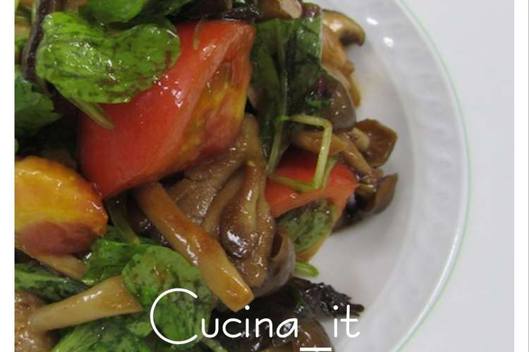 キノコとベーコンのバルサミコサラダ レシピ 作り方 By Cucina It クックパッド 簡単おいしいみんなのレシピが366万品