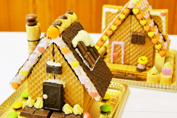 親子で楽しくつくれる簡単 お菓子の家 レシピ 作り方 By 木の家 小原建設 クックパッド