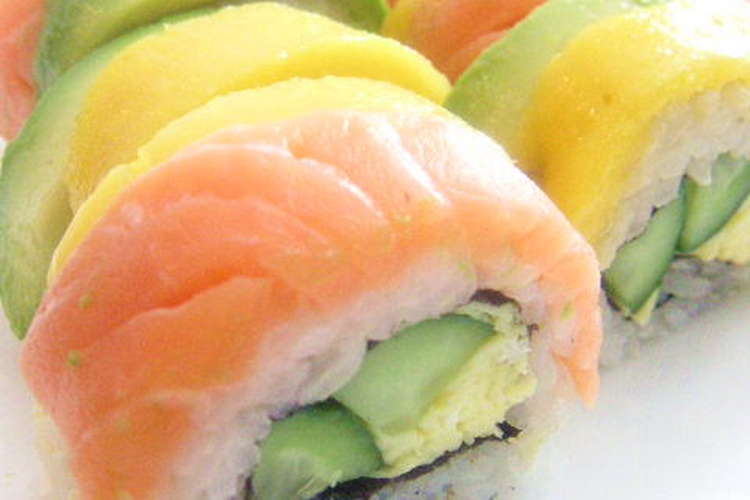 レインボーロールsushi レシピ 作り方 By じゅん１３ クックパッド 簡単おいしいみんなのレシピが358万品