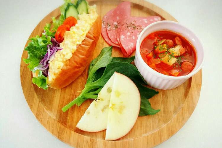 卵 ミネストローネのワンプレートランチ レシピ 作り方 By Puni クックパッド 簡単おいしいみんなのレシピが357万品
