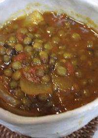 豆のカレースープ