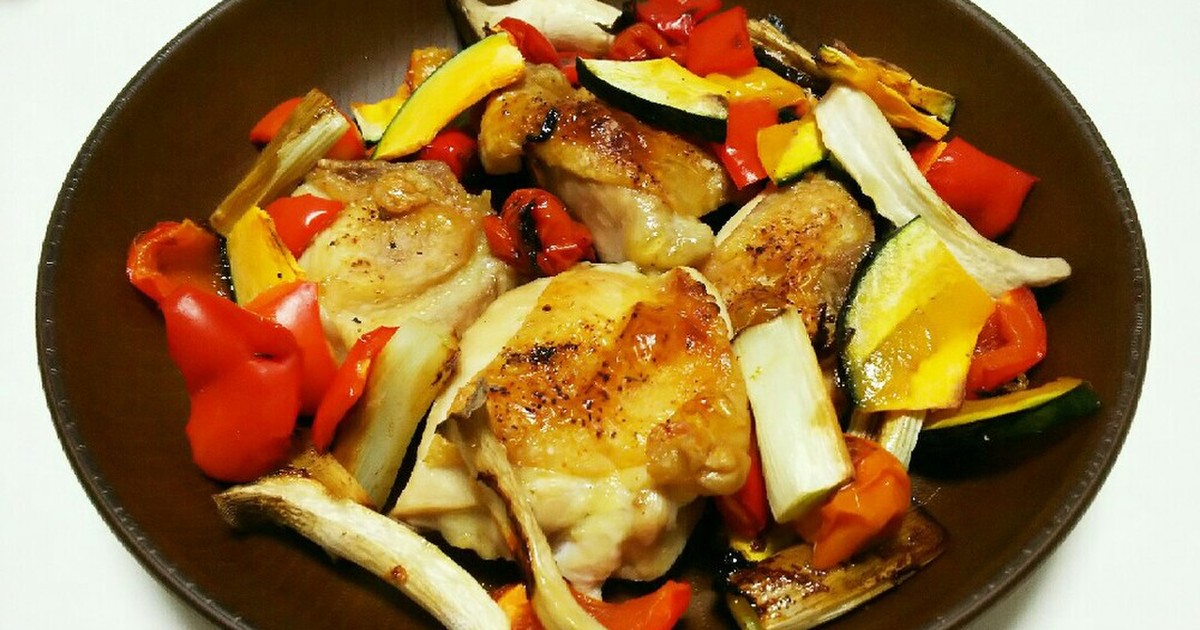 シートパン韓国風鶏肉と野菜のレシピ