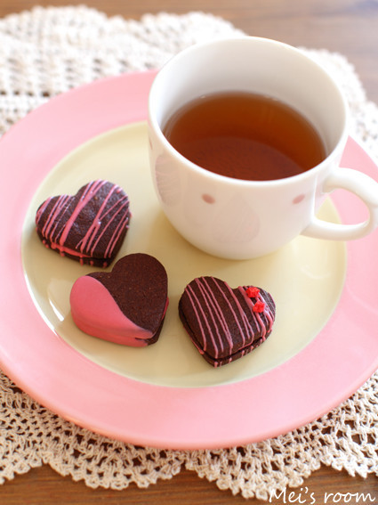 バレンタインにも簡単チョコサンドクッキーの画像