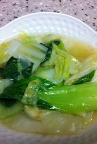 青梗菜と白菜の炒め煮