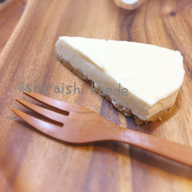 フライパンで簡単バレンタインチーズケーキ